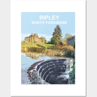 Ripley, North Yorkshire. Travel poster Posters and Art